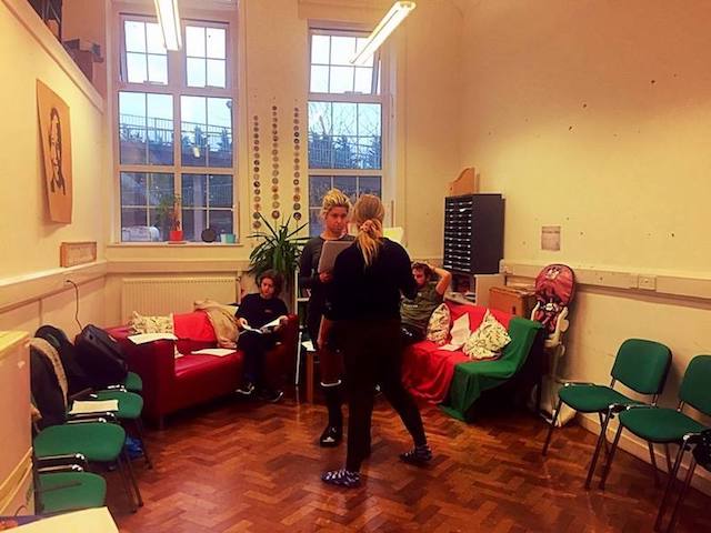 Rehearsal photo for Christmas Evie the Panto dated 20th November 2016